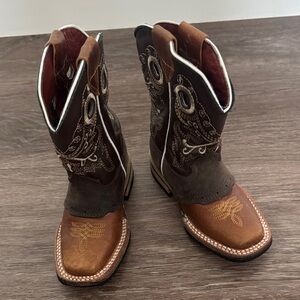 Brown and Tan Cowboy Boots